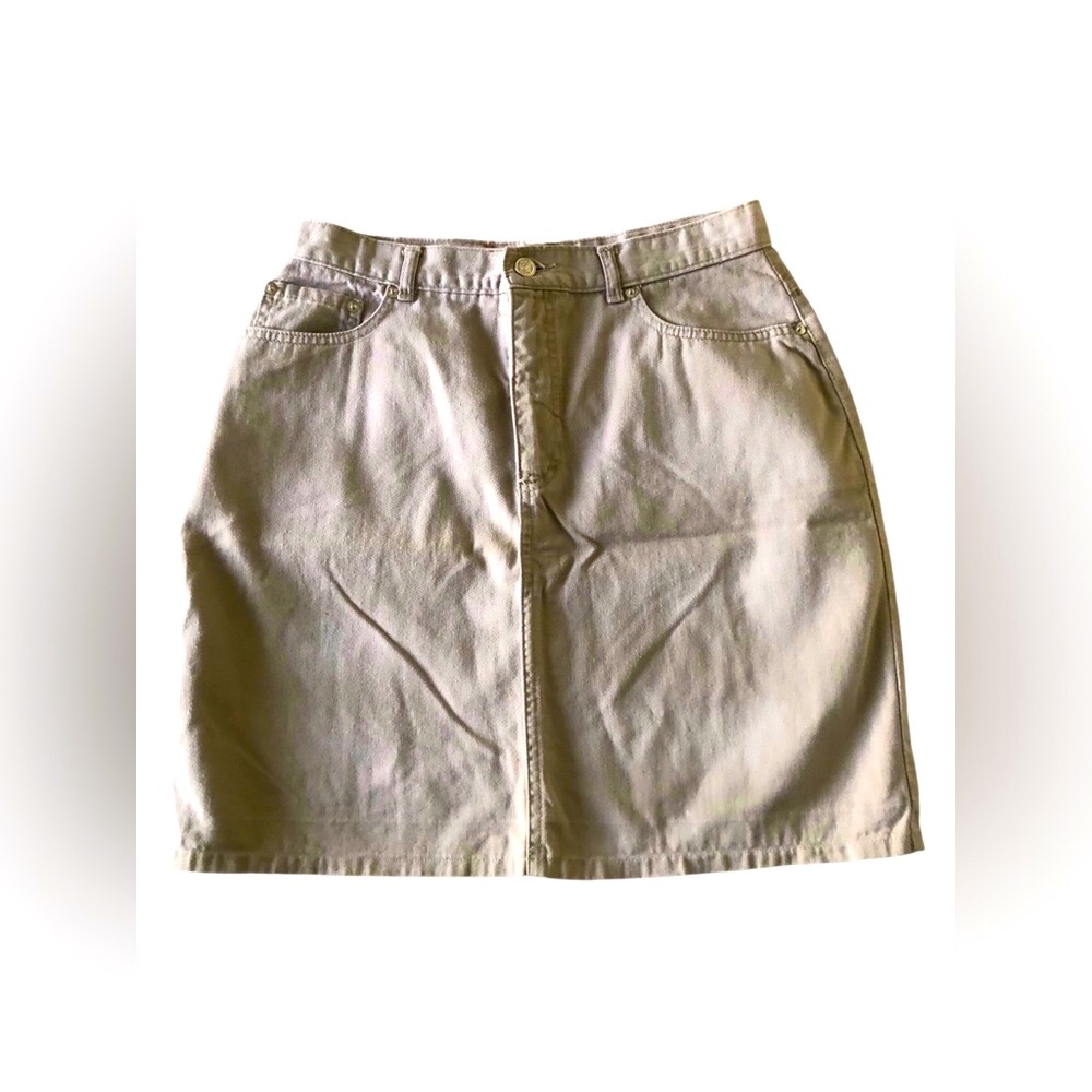 Ralph Lauren Brown Denim Skirt